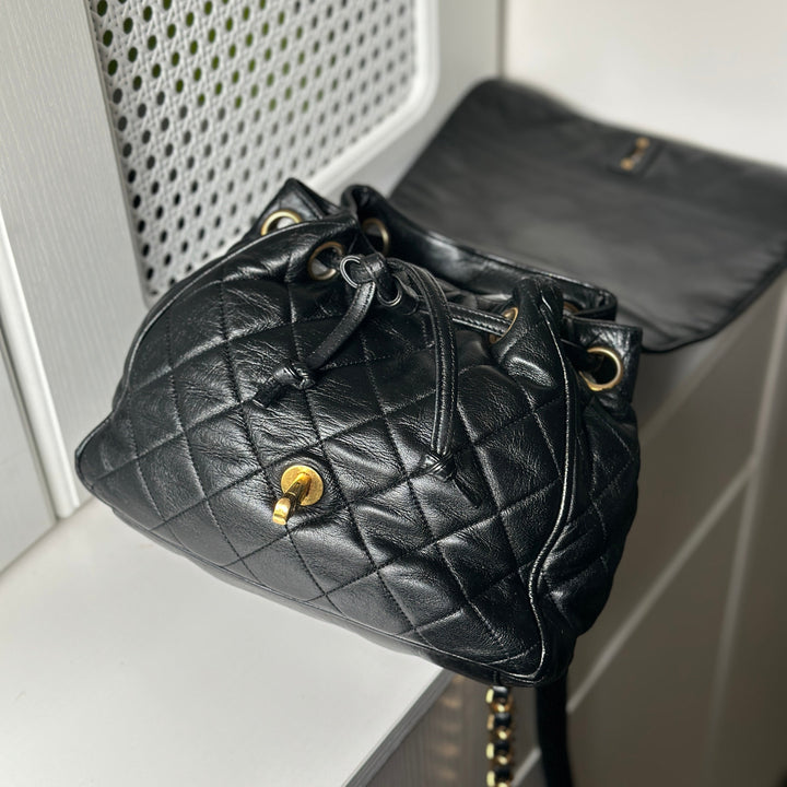 Chanel vintage CC mini backpack