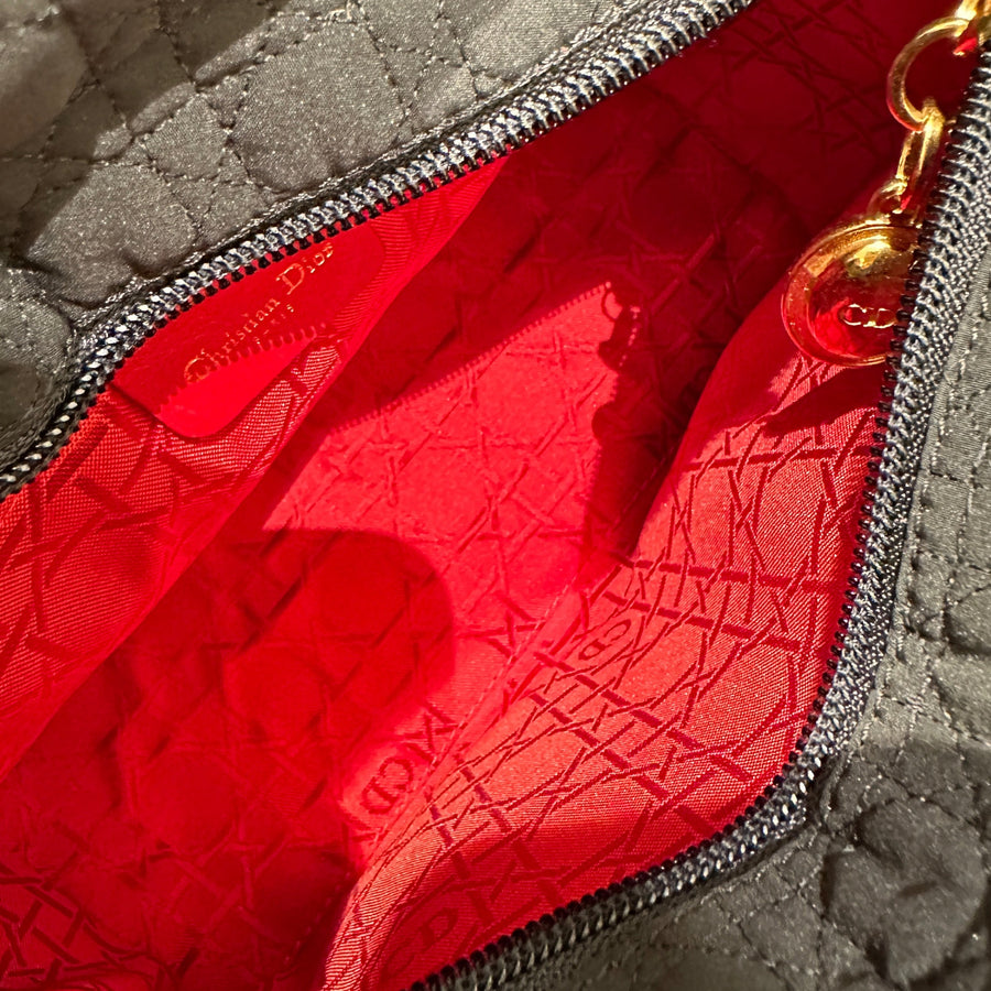 Lady dior vintage nylon handbag