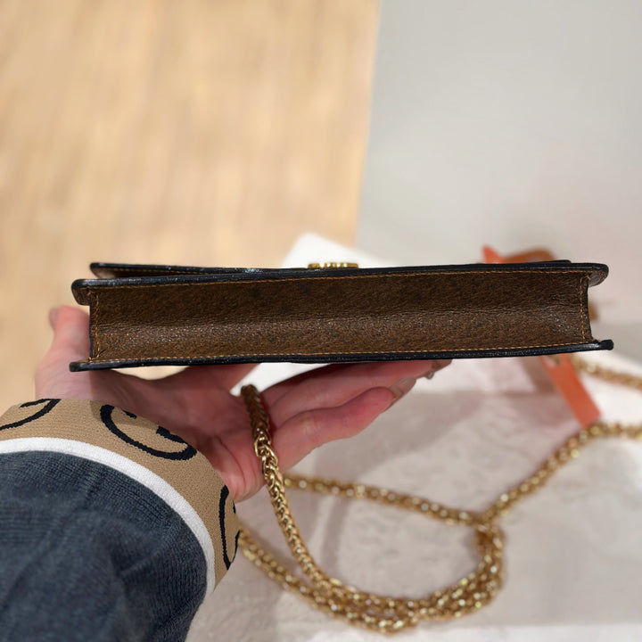 Gucci vintage clutch+chain