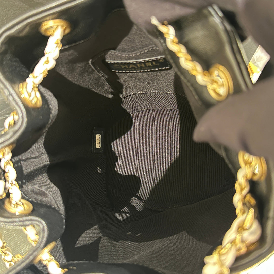 Chanel drawstring bucket bag