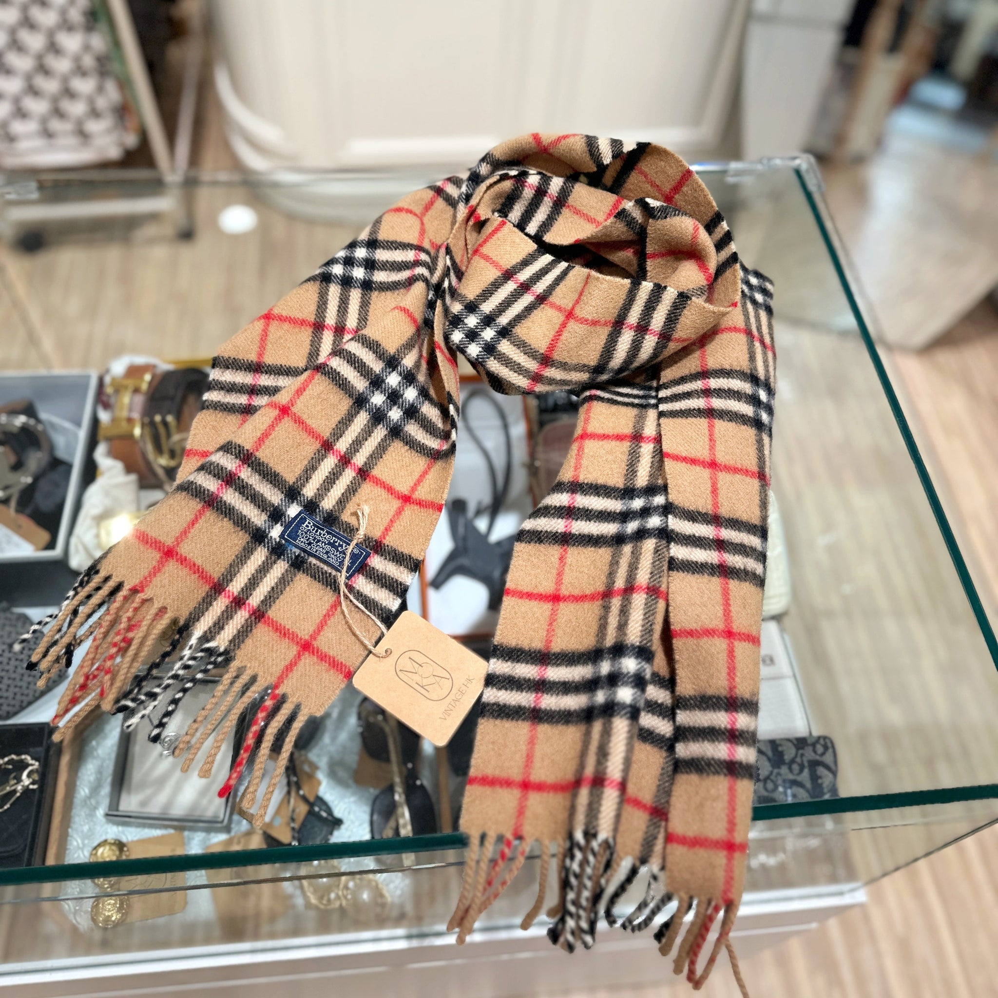 小物 Burberry Graffiti Vintage style scarf Burberry vintage scarf – Moka Vintage HK