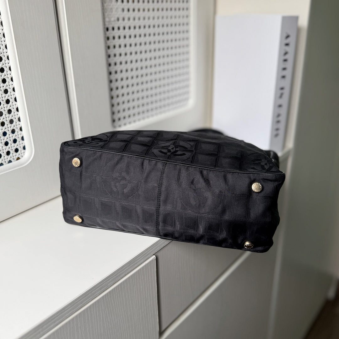 Chanel Vintage Travel Line Nylon Tote Bag