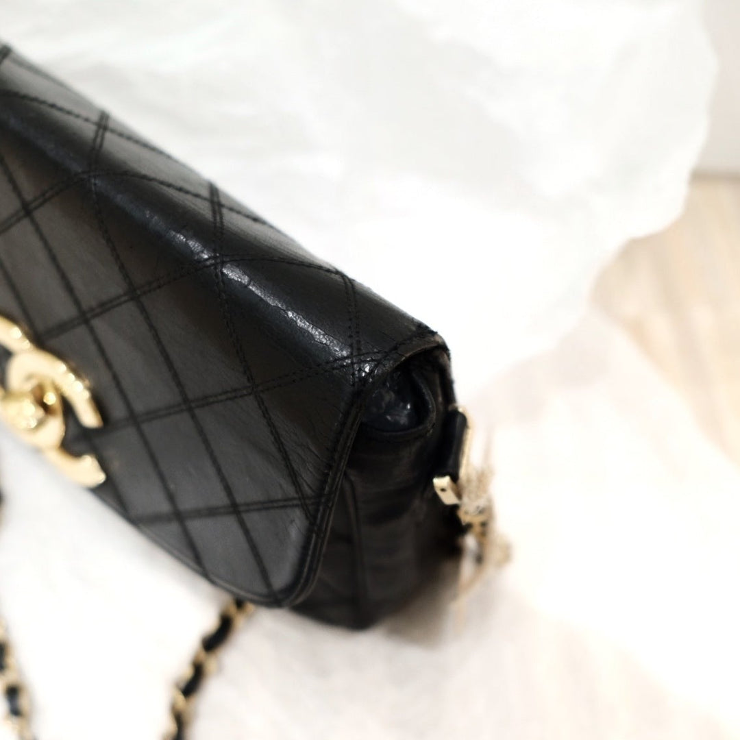 Chanel vintage XL CC mini flap bag