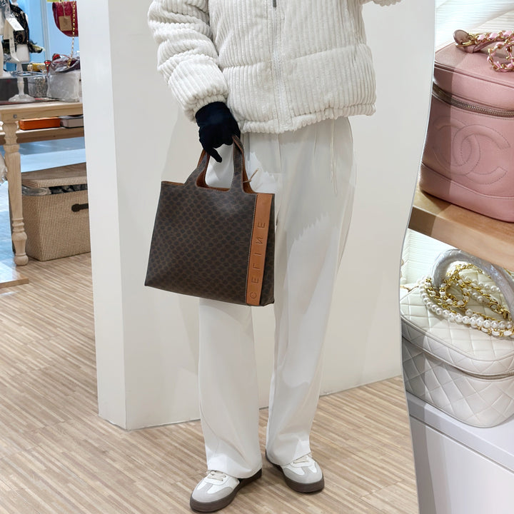 Celine vintage triomphe tote bag