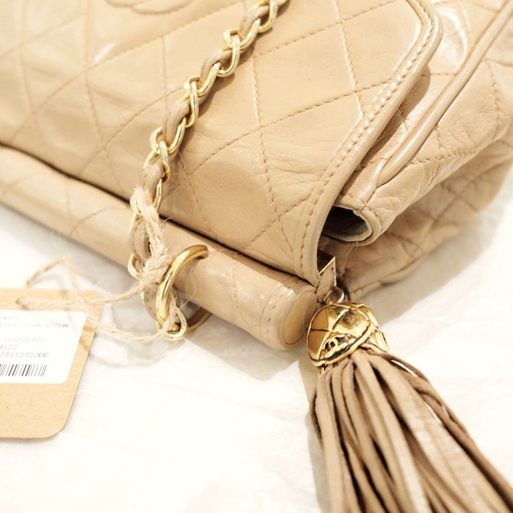 Chanel vintage tassel flap chain bag