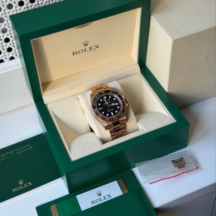 Rolex GMT-Master II 126715 CHNR 全玫瑰金沙士