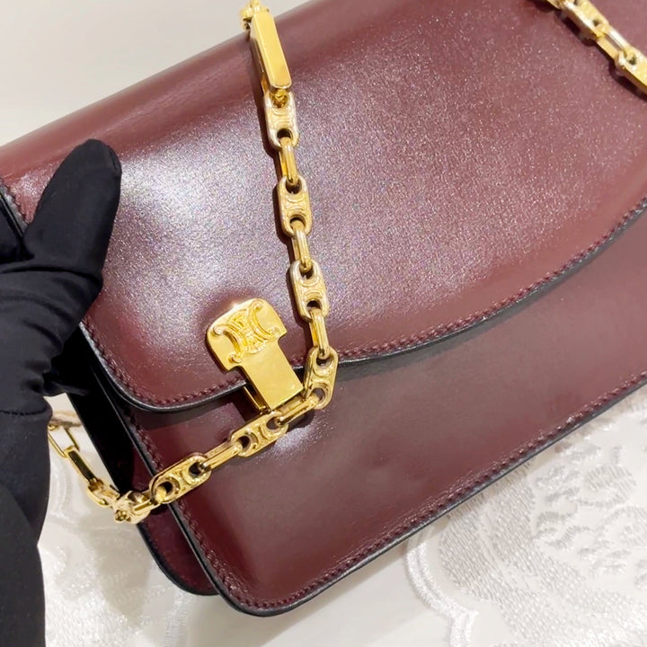 Celine vintage box chain bag