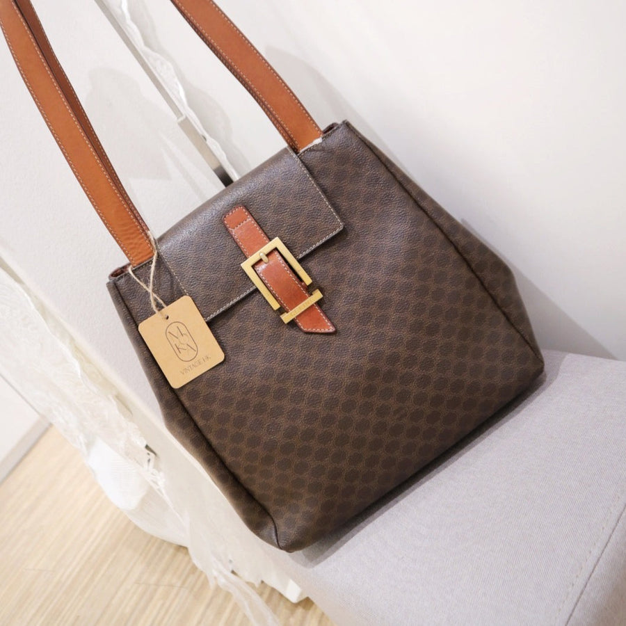 Celine vintage macadam tote bag