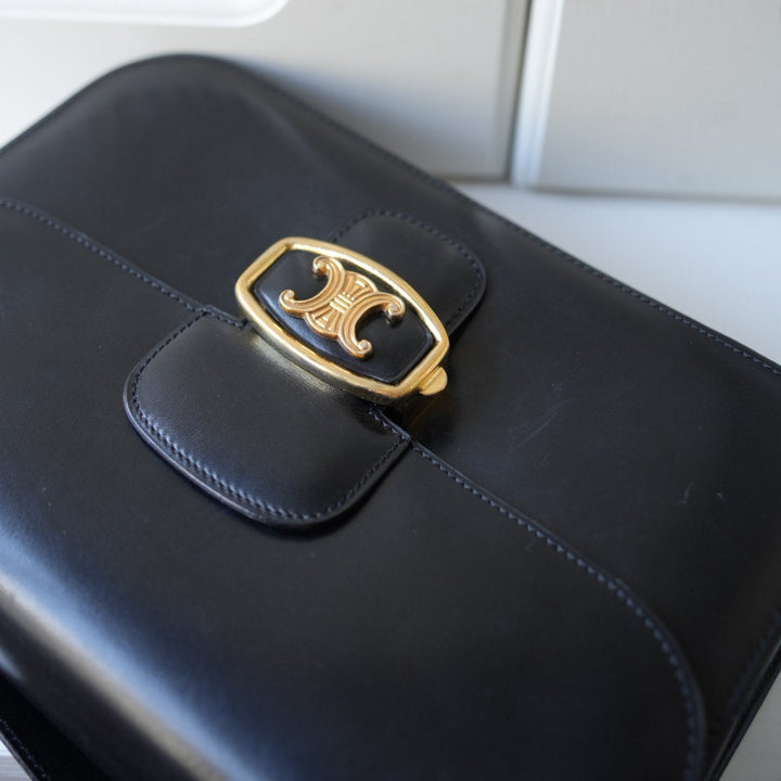 Celine vintage triomphe box bag