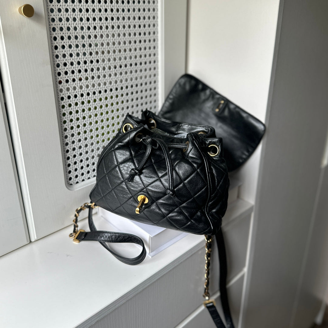 Chanel vintage CC mini backpack