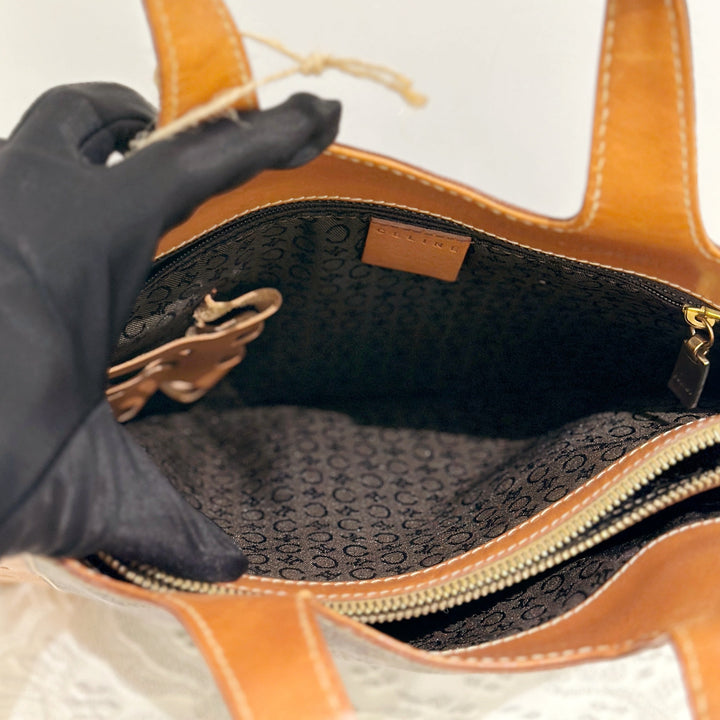 Celine vintage triomphe tote bag