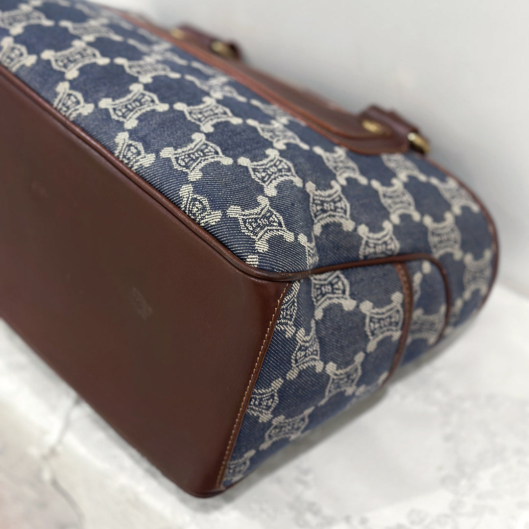 Celine vintage denim macadam boogie handbag