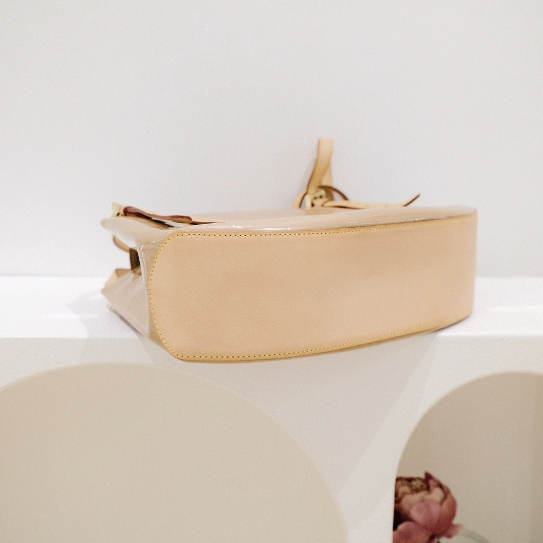 Lv vintage patent leather shoulder bag