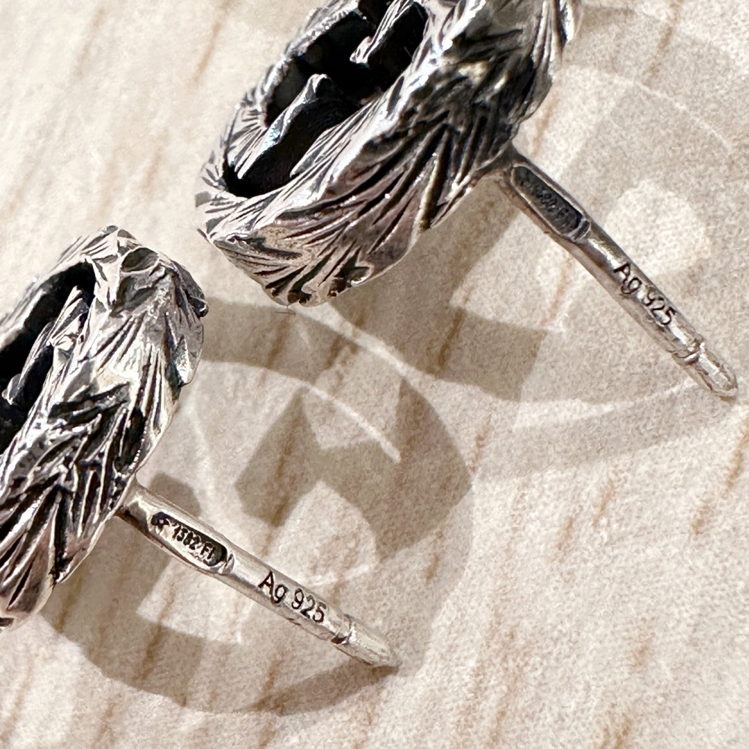 Gucci GG sterling silver earrings