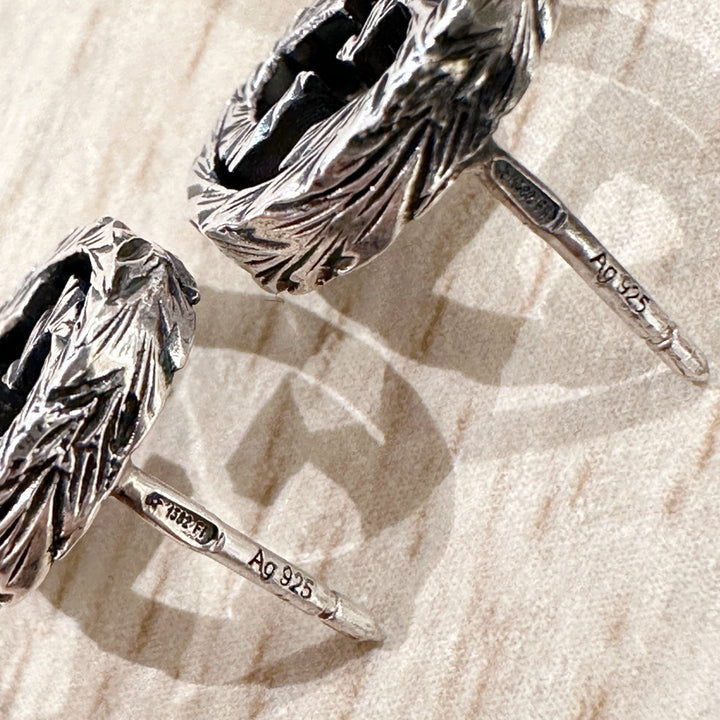 Gucci GG sterling silver earrings