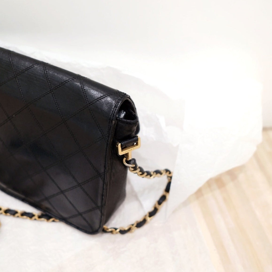 Chanel vintage XL CC mini flap bag