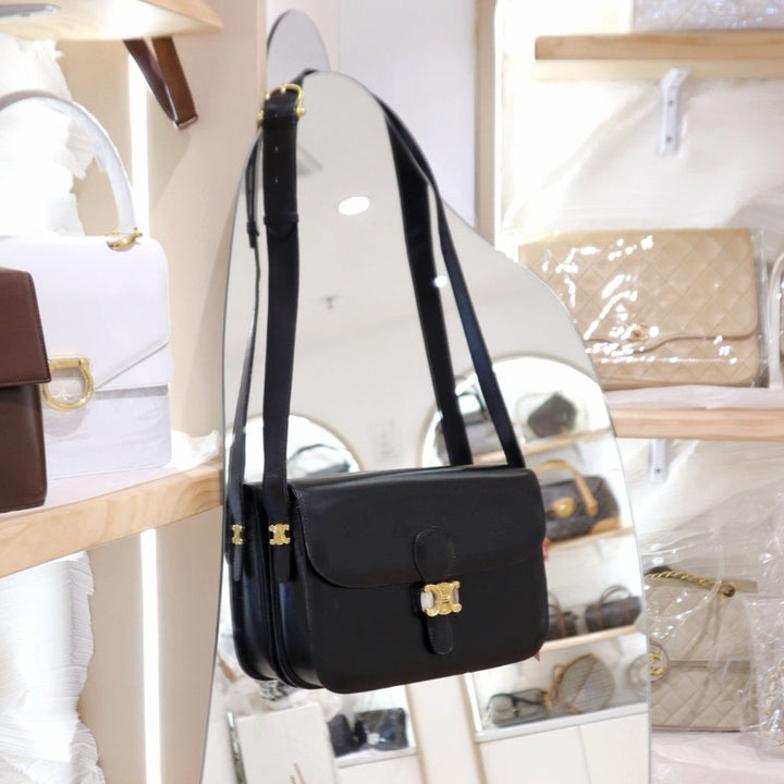 Celine vintage triomphe box bag