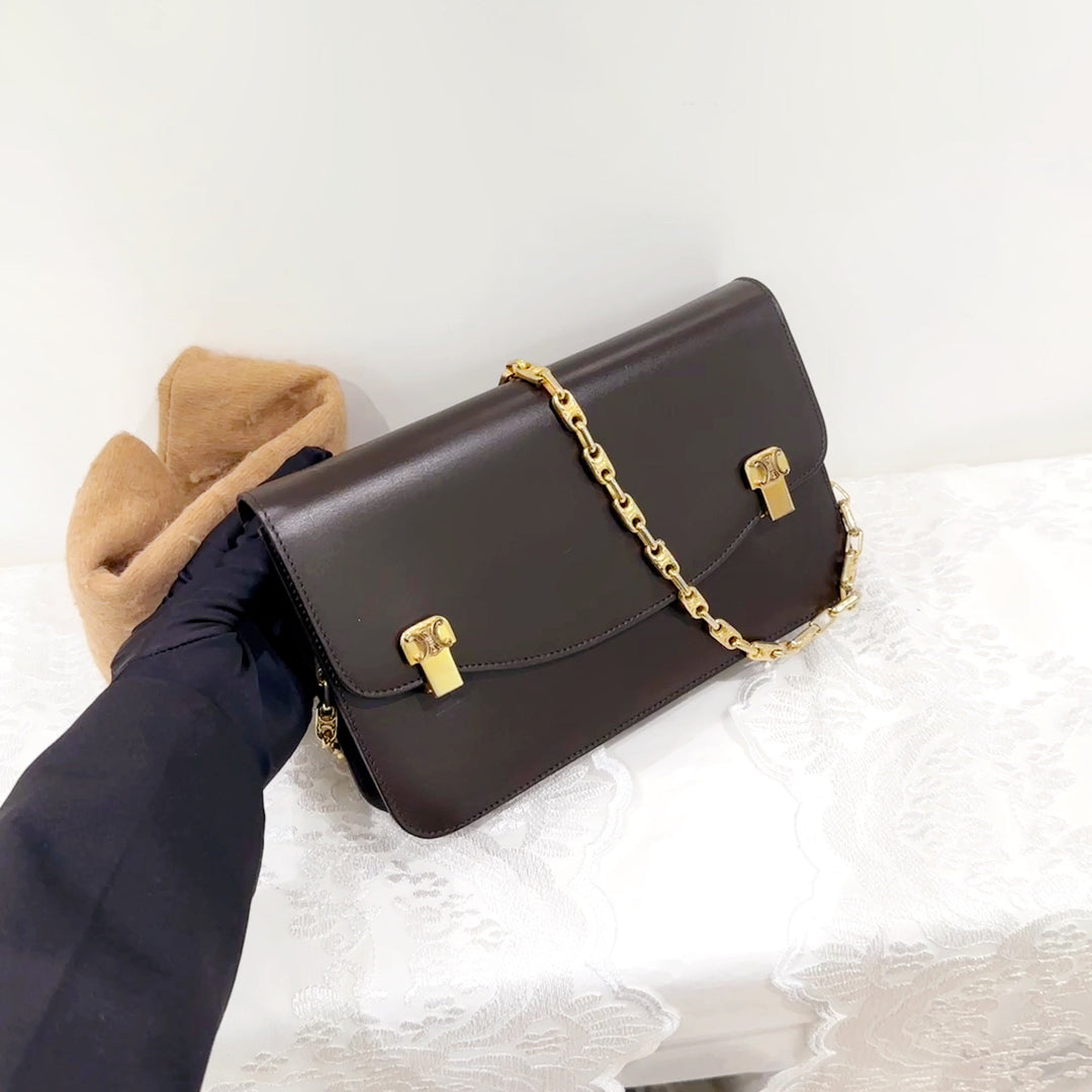 Celine vintage box chain bag