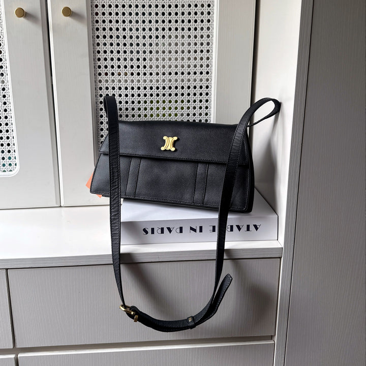 Celine vintage triomphe two way bag