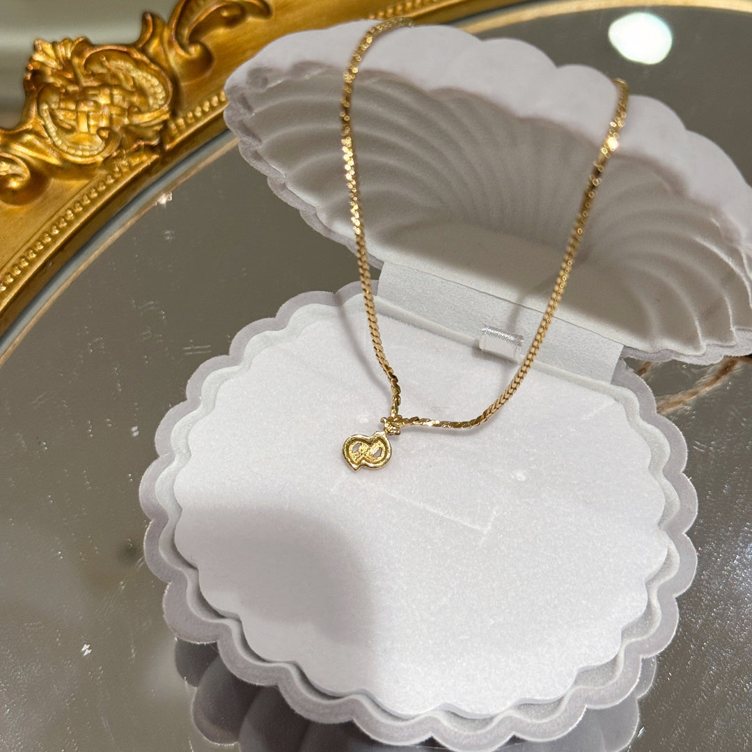 Dior vintage mini CD logo necklace