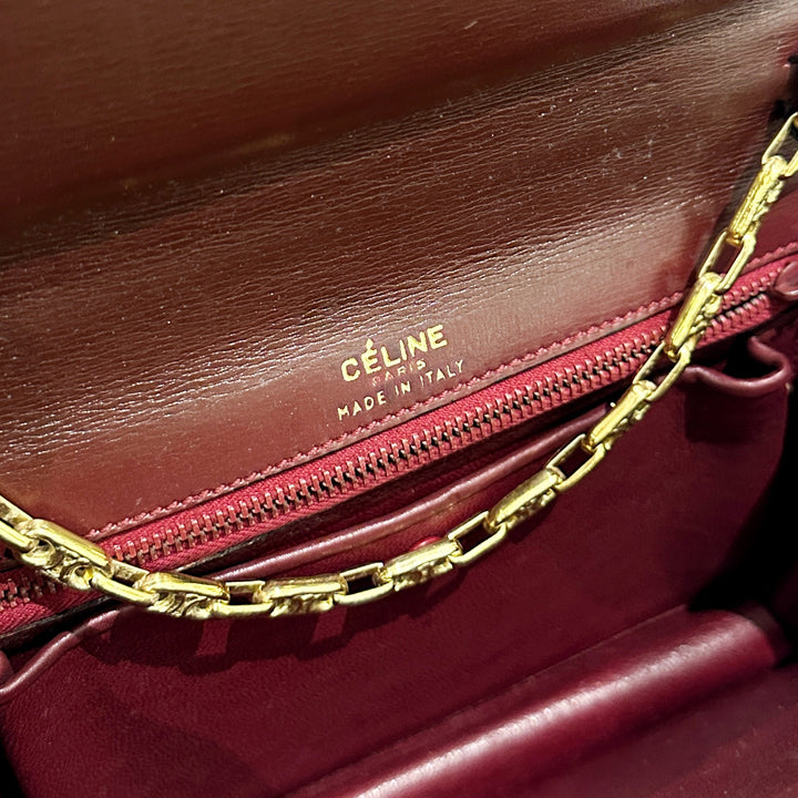 Celine vintage box chain bag