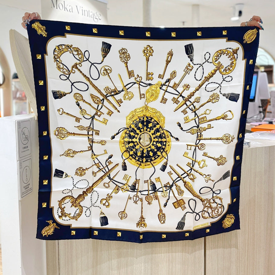 Hermes vintage silk scarf