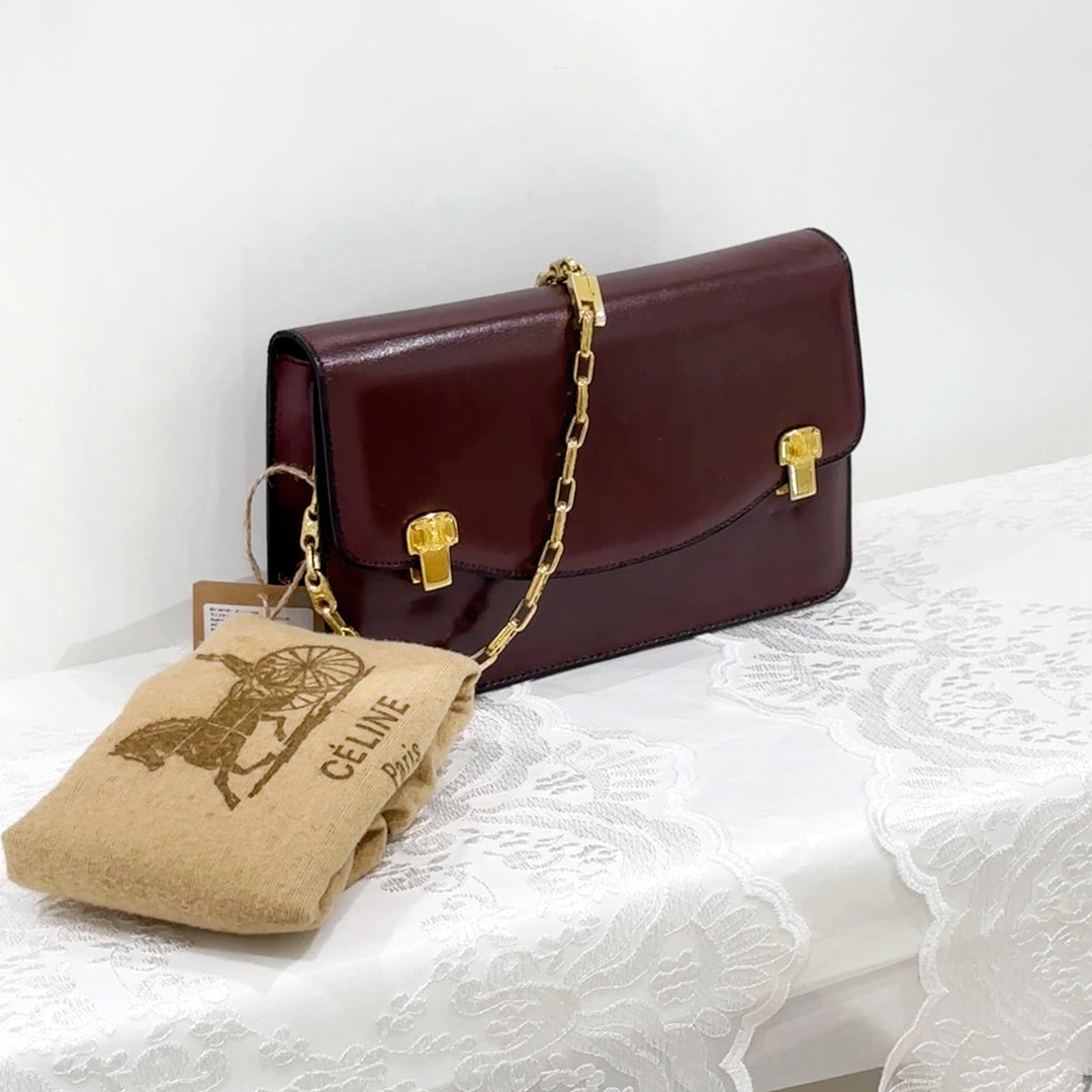 Celine vintage box chain bag