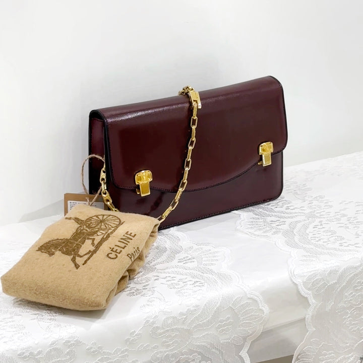 Celine vintage box chain bag