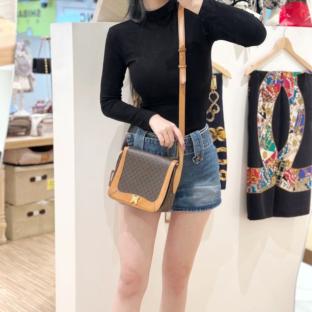 Celine vintage macadam crossbody bag