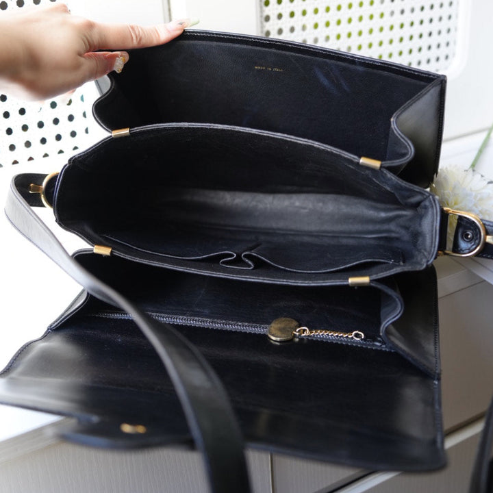 Celine vintage triomphe box bag
