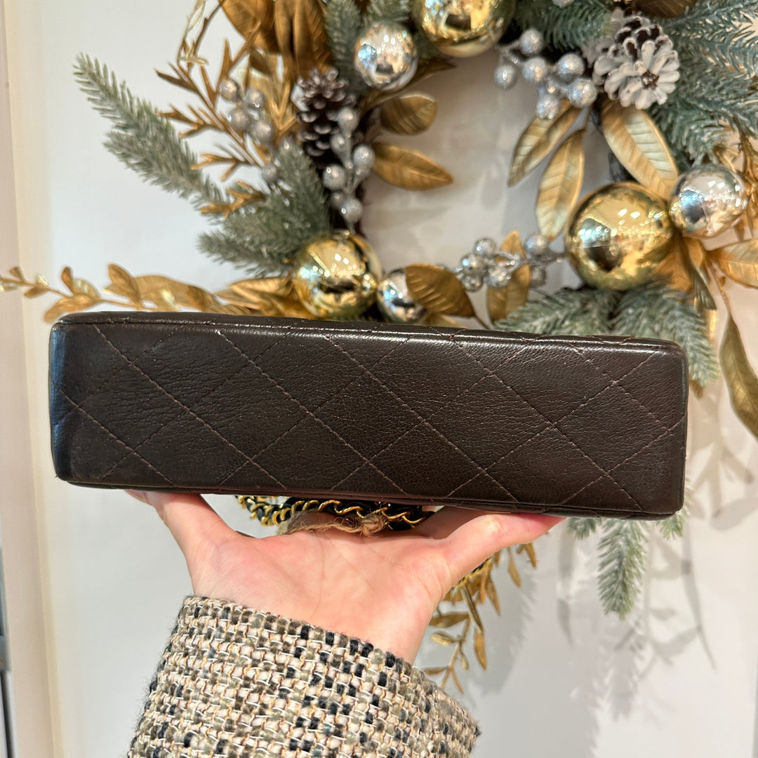 Chanel vintage class flap bag(brown)