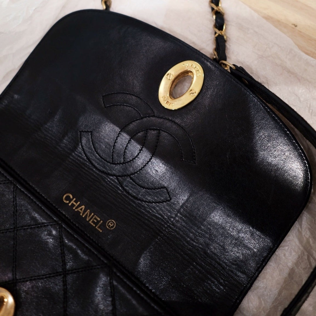 Chanel vintage XL CC mini flap bag