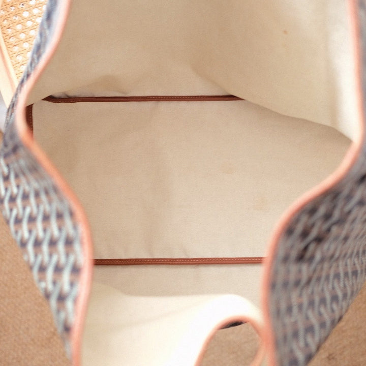 Goyard saint louis GM brown x black with pouch tote bag