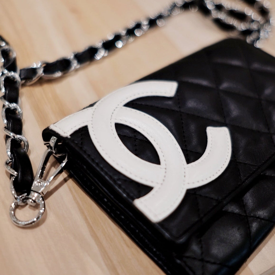 Chanel vintage cambon wallet+chain