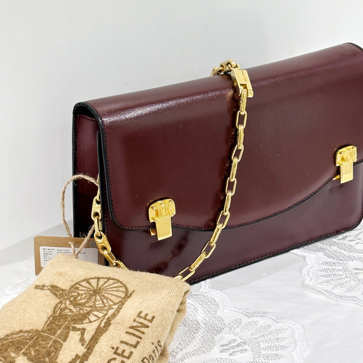 Celine vintage box chain bag