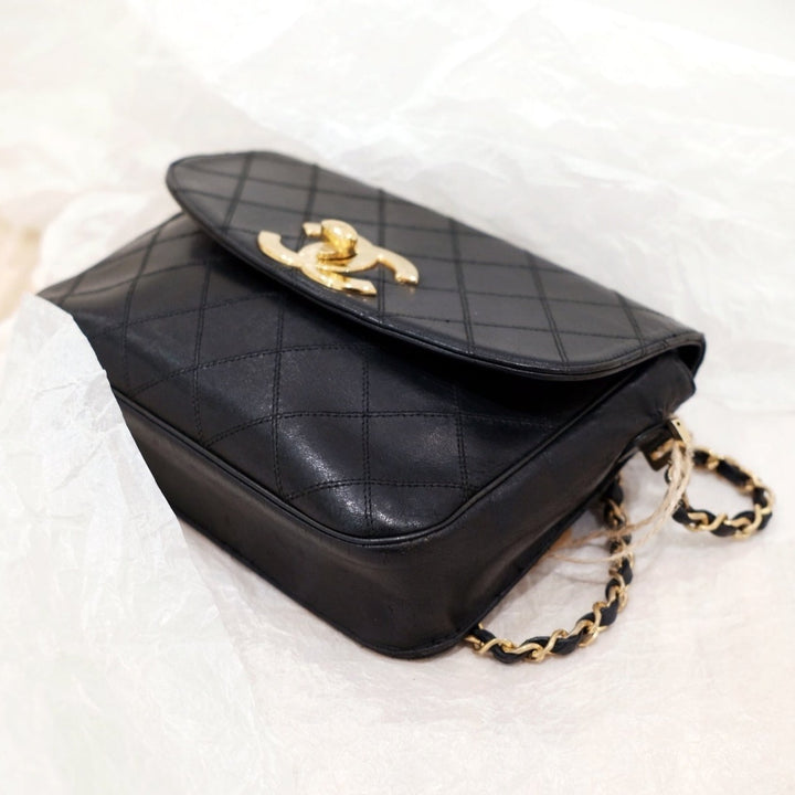 Chanel vintage XL CC mini flap bag