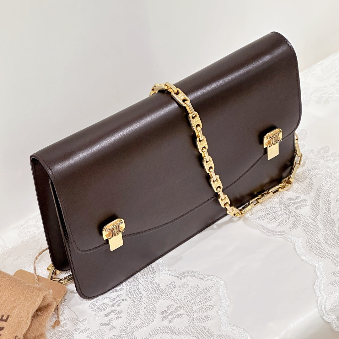 Celine vintage box chain bag