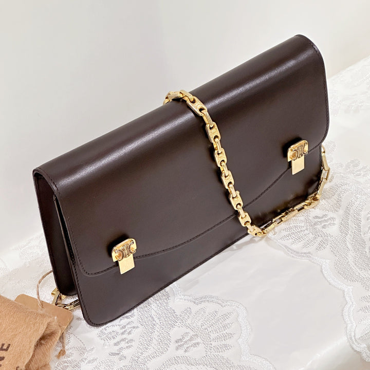 Celine vintage box chain bag