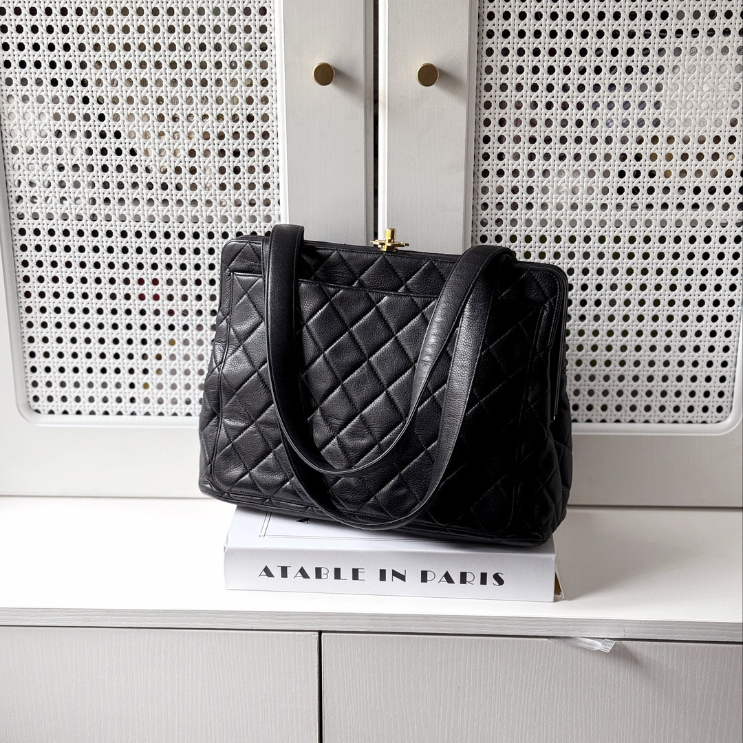 Chanel vintage Caviar Tote Bag