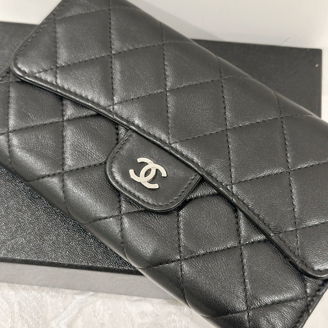 Chanel classic long flap wallet