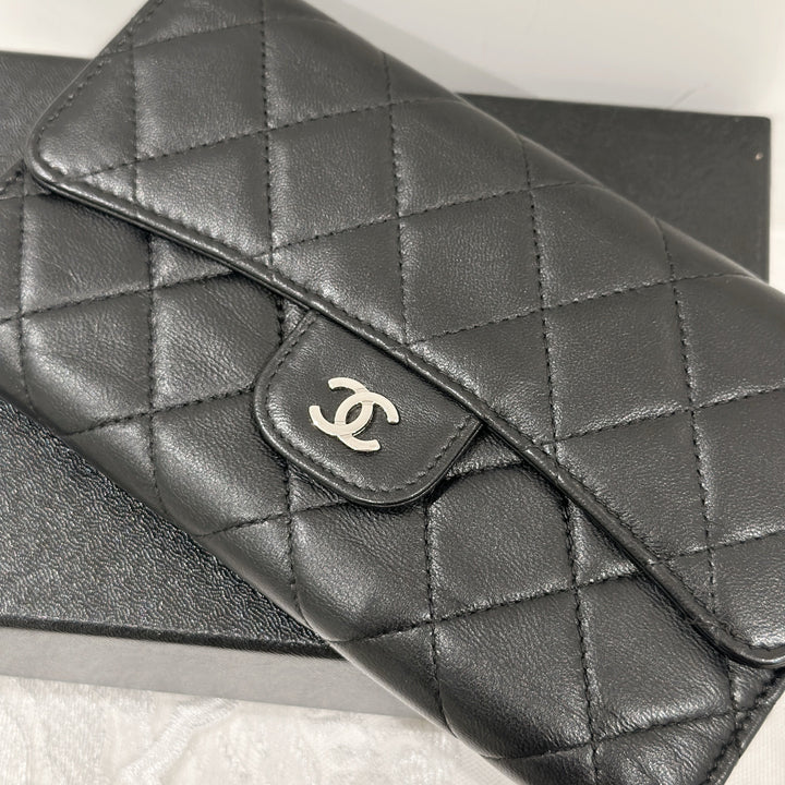 Chanel classic long flap wallet