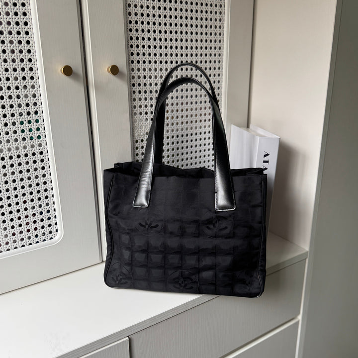 Chanel Vintage Travel Line Nylon Tote Bag