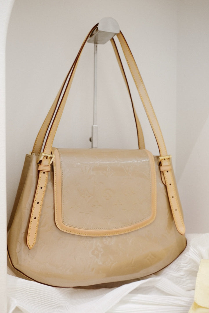 Lv vintage patent leather shoulder bag