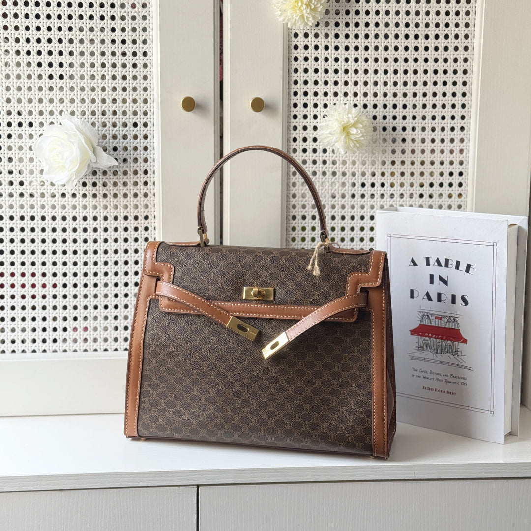 Celine vintage kelly handbag