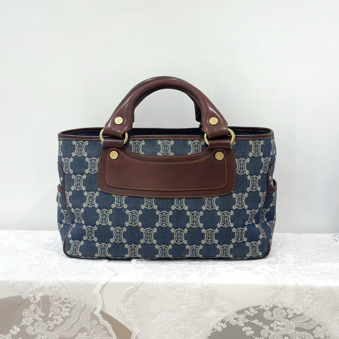 Celine vintage denim macadam boogie handbag