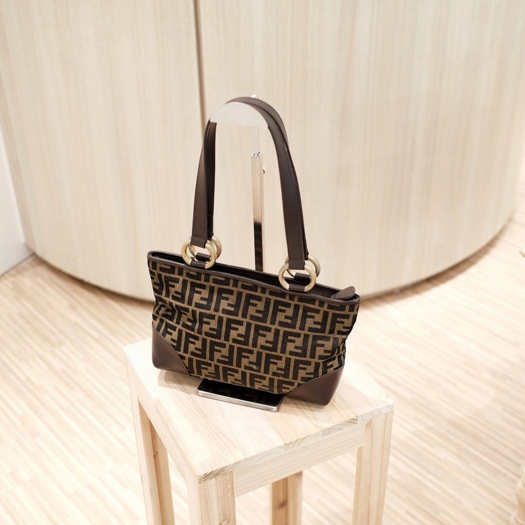 Fendi vintage FF logo tote bag