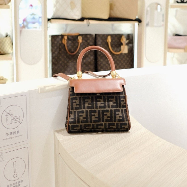 Fendi vintage kelly 2way bag