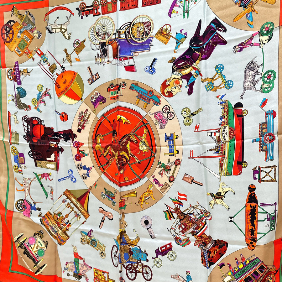 Hermes vintage silk scarf