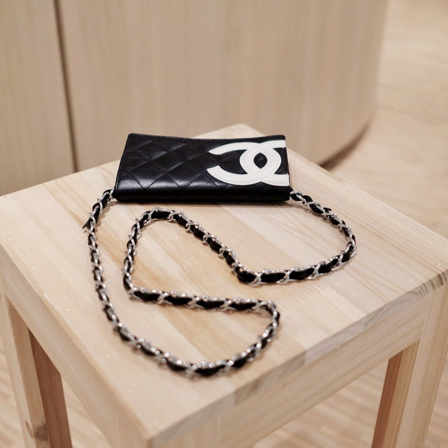 Chanel vintage cambon wallet+chain
