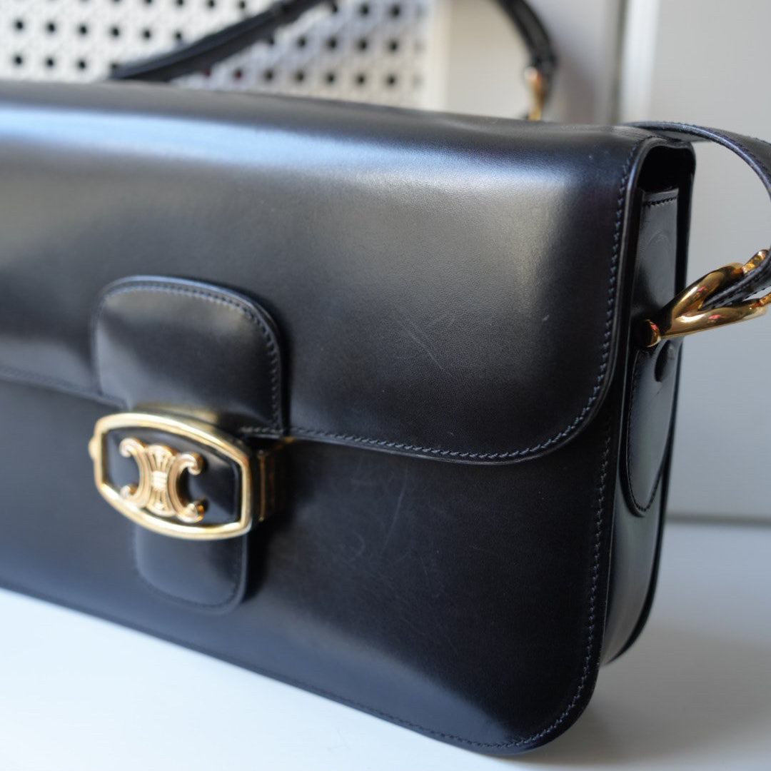 Celine vintage triomphe box bag